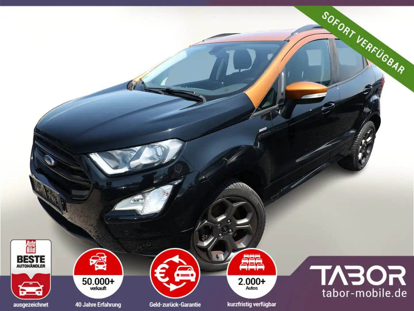Ford EcoSport 1.0 EcoBoost 125 ST-Line Nav B&O KeyL Schwarz - 1