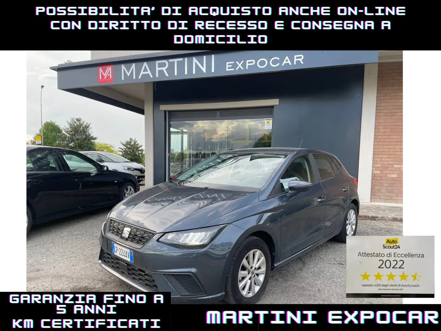SEAT Ibiza 1.0 MPI 5 porte Business PREZZO REALE Grigio - 1