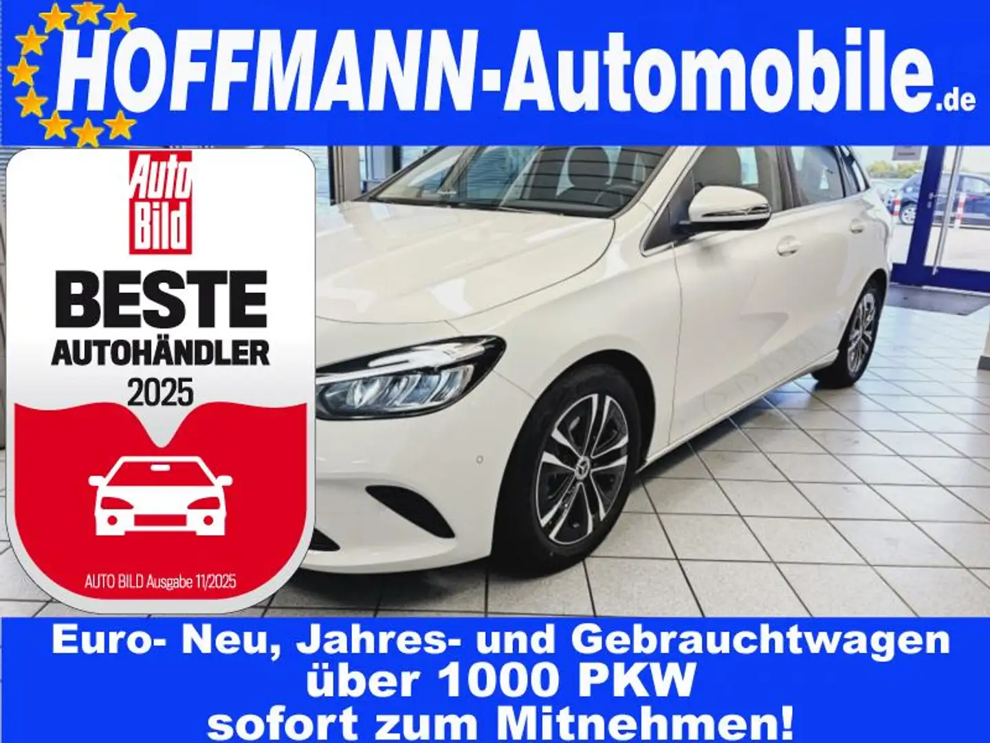 Mercedes-Benz B 200 Progressive Line Navi,AHK,PDC+Kamera Bílá - 1