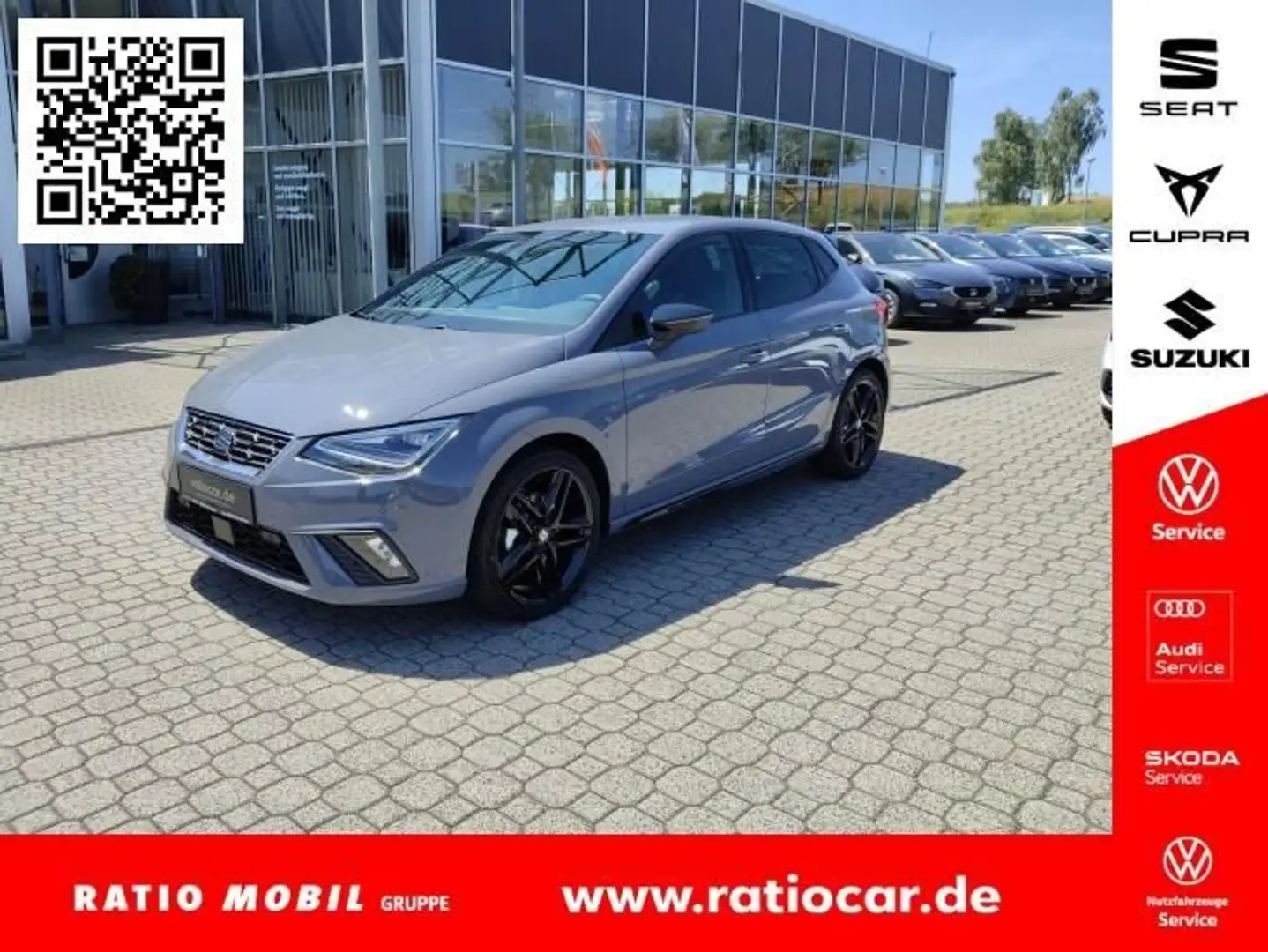 SEAT Ibiza IBIZA FR BLACK EDITION 1.5 TSI DSG NAVI SITZH. Gris - 1