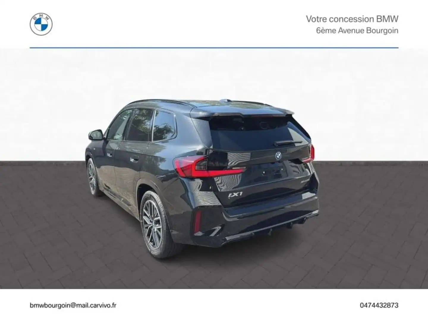 BMW X1 ixDrive30 313ch M Sport Zwart - 2