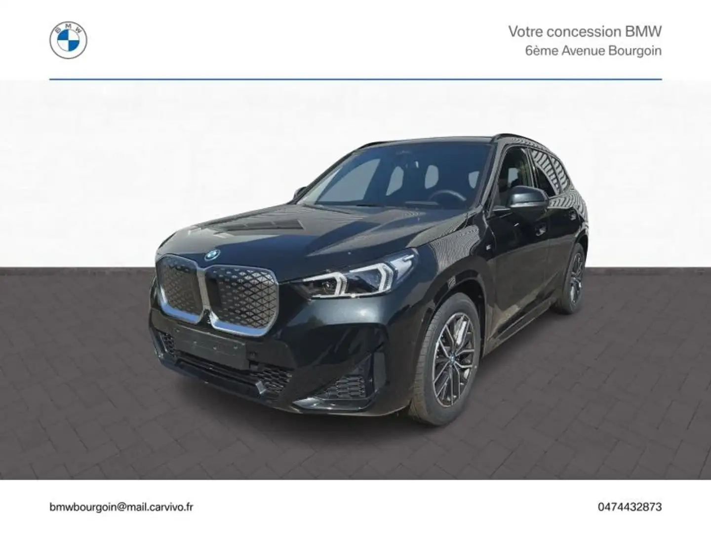 BMW X1 ixDrive30 313ch M Sport Zwart - 1