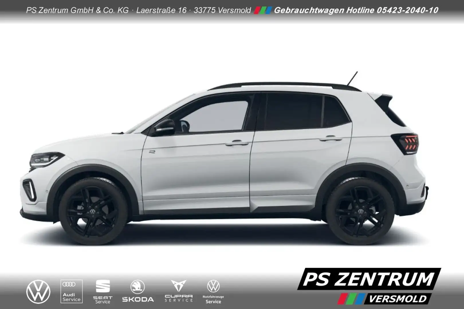 Volkswagen T-Cross R-Line 1.0 TSI Black Style RFK Navi LED Blanc - 2