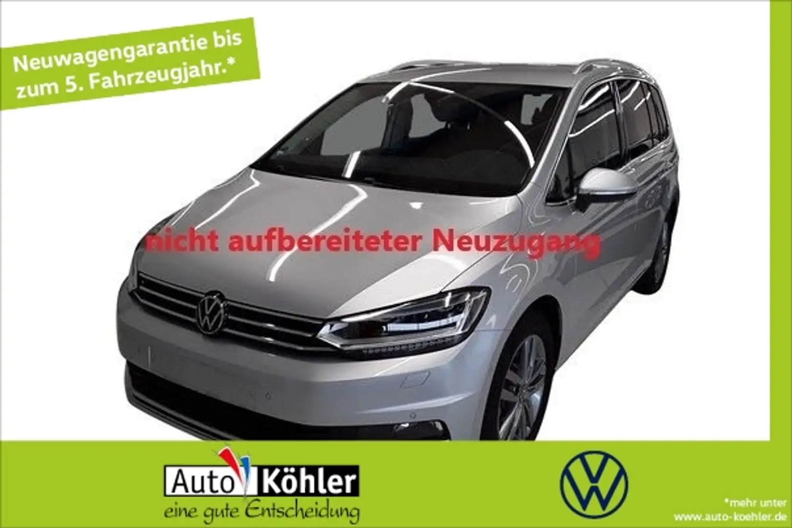 Volkswagen Touran Highline TDi DSG Standheizung Matrix ACC Silber - 1