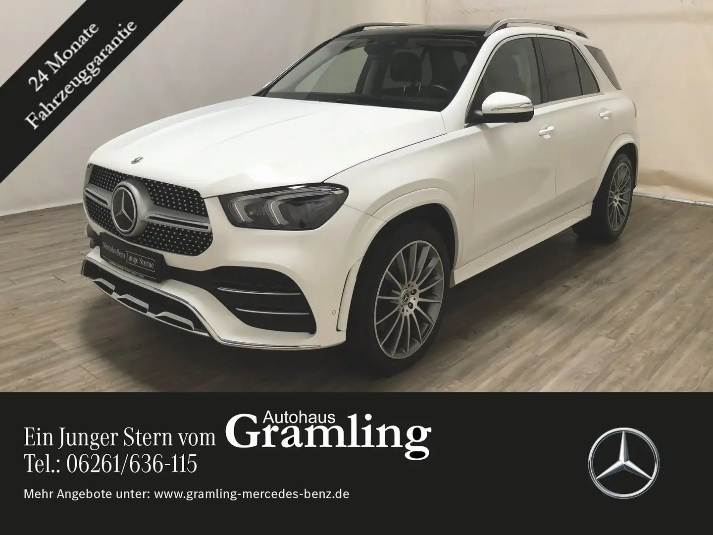 Mercedes-Benz GLE 300 d 4M AMG Pano*AHK*Dist*HUD*MULTIBEAM*360° Weiß - 1