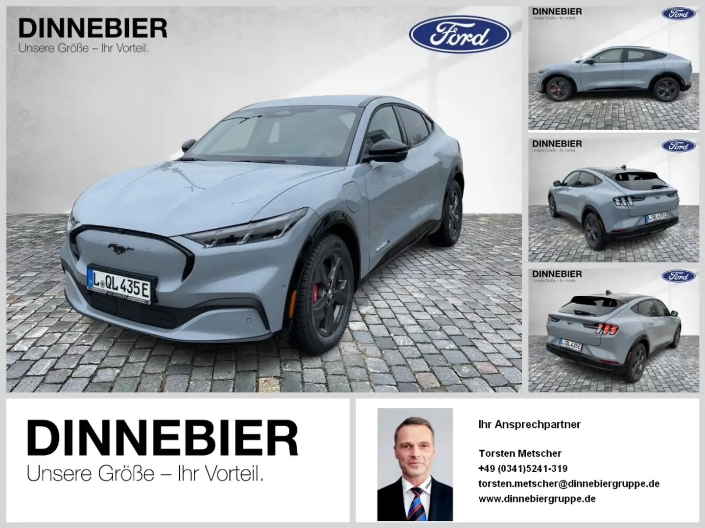 Ford Mustang Mach-E Premium LED+360° Kamera+Navi Сірий - 1