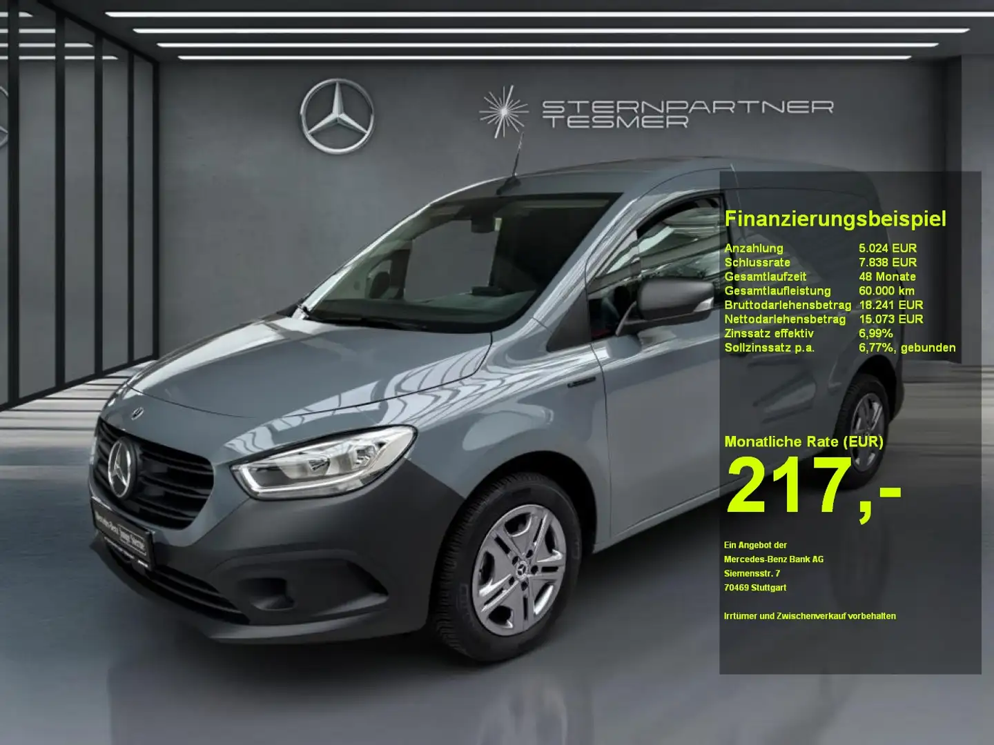 Mercedes-Benz Citan e  Kasten PRO Standard AHK 5 J Garantie Grau - 1