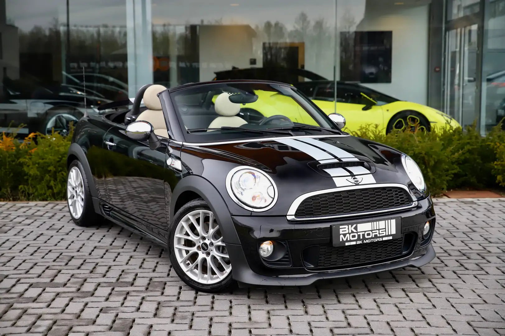 MINI Cooper S Roadster 1.6 JCW-Leder-Navi-Cruise-Airco-1 Owner-51k KM! Schwarz - 1