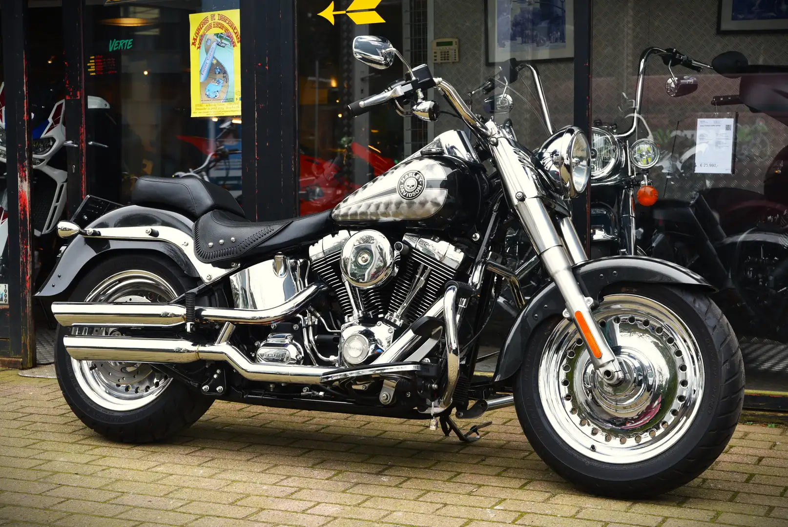 Harley-Davidson Fat Boy ***MOTO VERTE*** Schwarz - 1