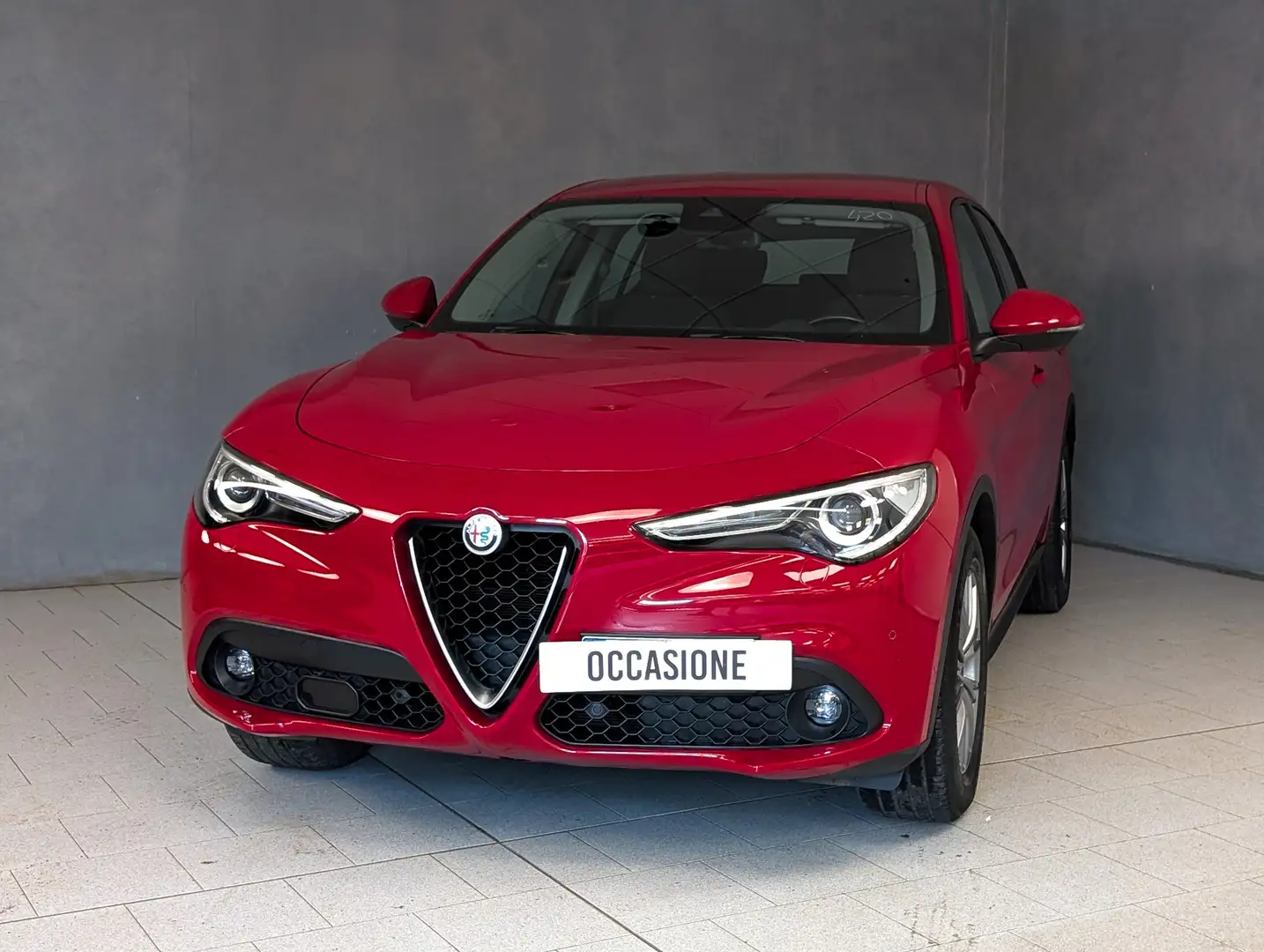 Alfa Romeo Stelvio 2.2 T Q4 190CV AUTOMATIC BUSINESS Rosso - 2