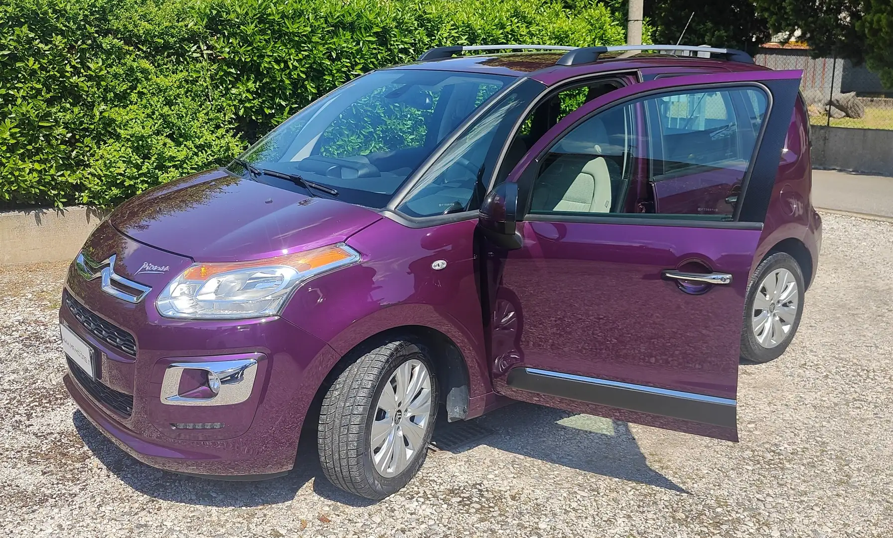 Citroen C3 Picasso 1.2 - UNICO PROPRIETARIO - OK NEO PATENTATI Фіолетовий - 1