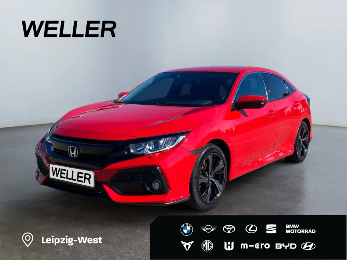 Honda Civic 1.0 i-VTEC Turbo Elegance *LED*CAM*CarPlay* Rouge - 1