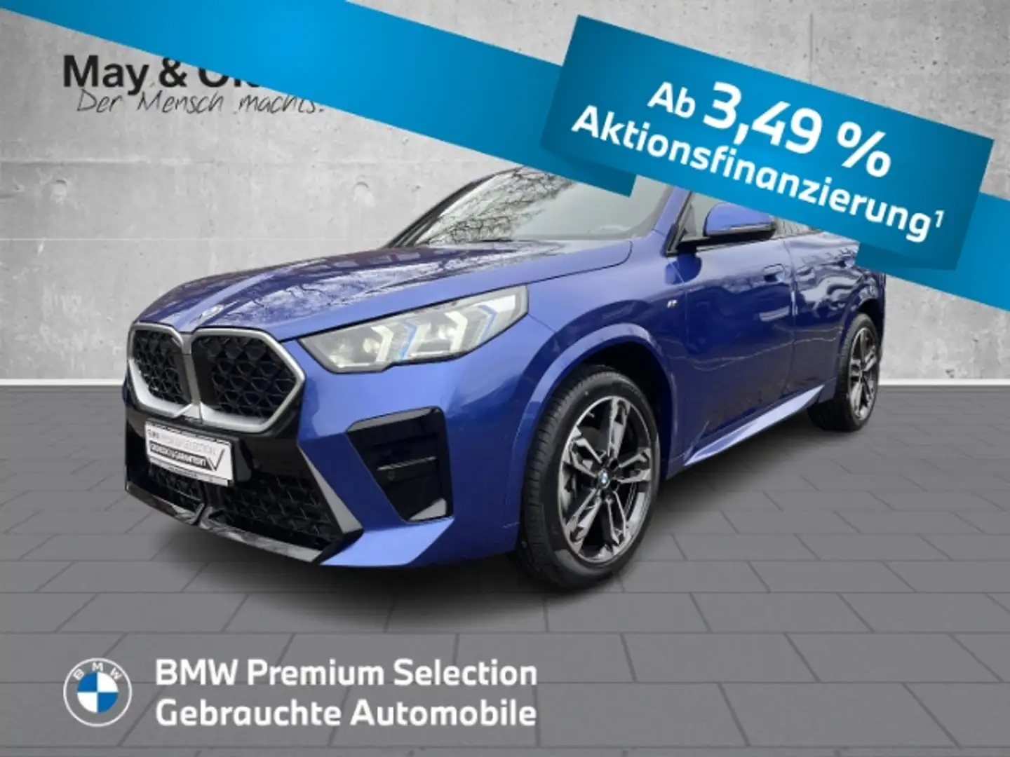BMW X2 sDrive18d M Sport Navi LED RÜK El. Heckklappe Blau - 1