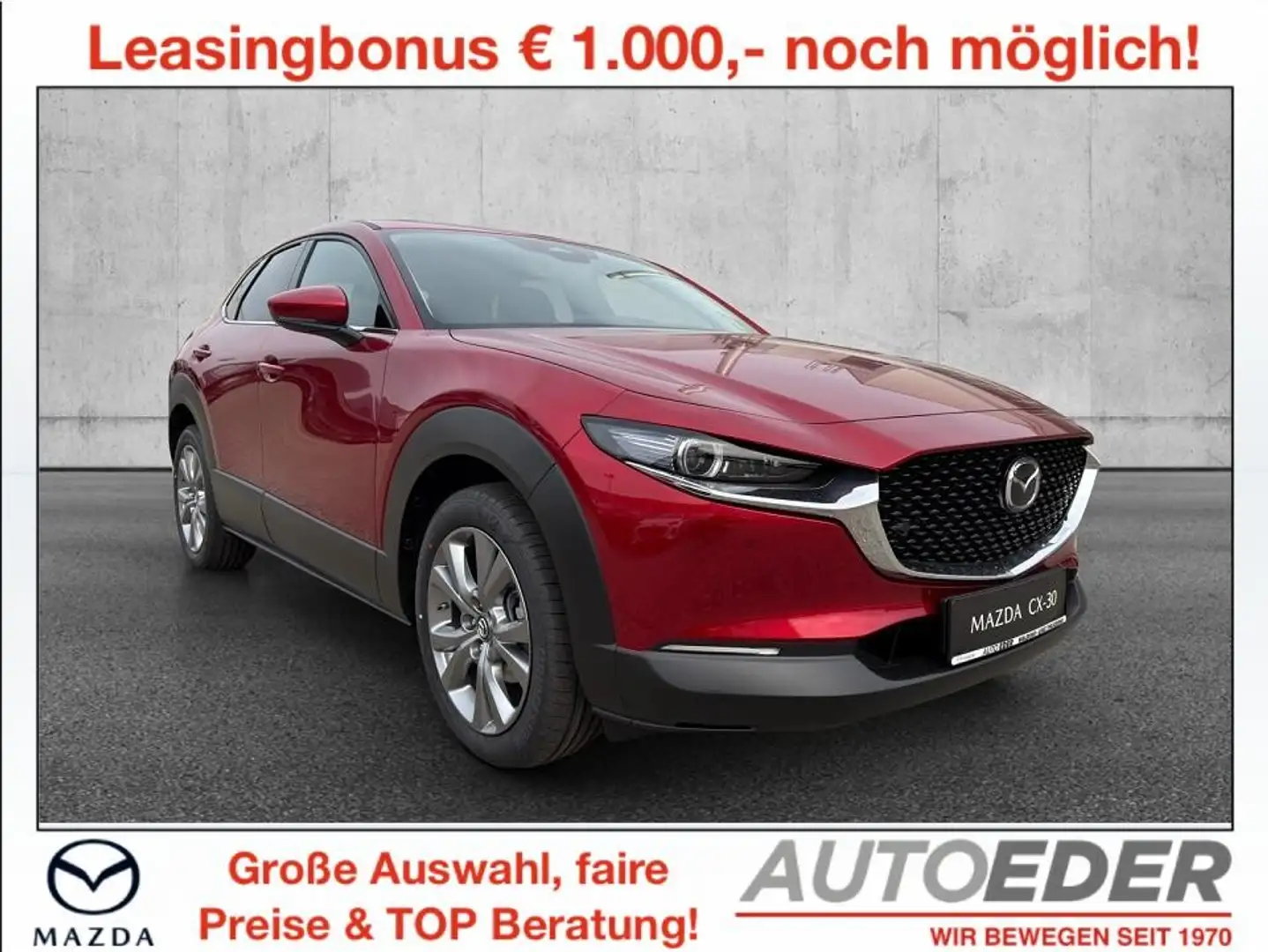 Mazda CX-30 e-Skyactive G140 Centre-Line Aut. Rot - 1
