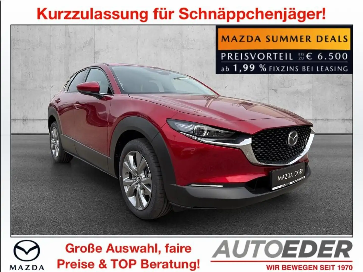 Mazda CX-30 e-Skyactive G140 Centre-Line Aut. Rot - 1