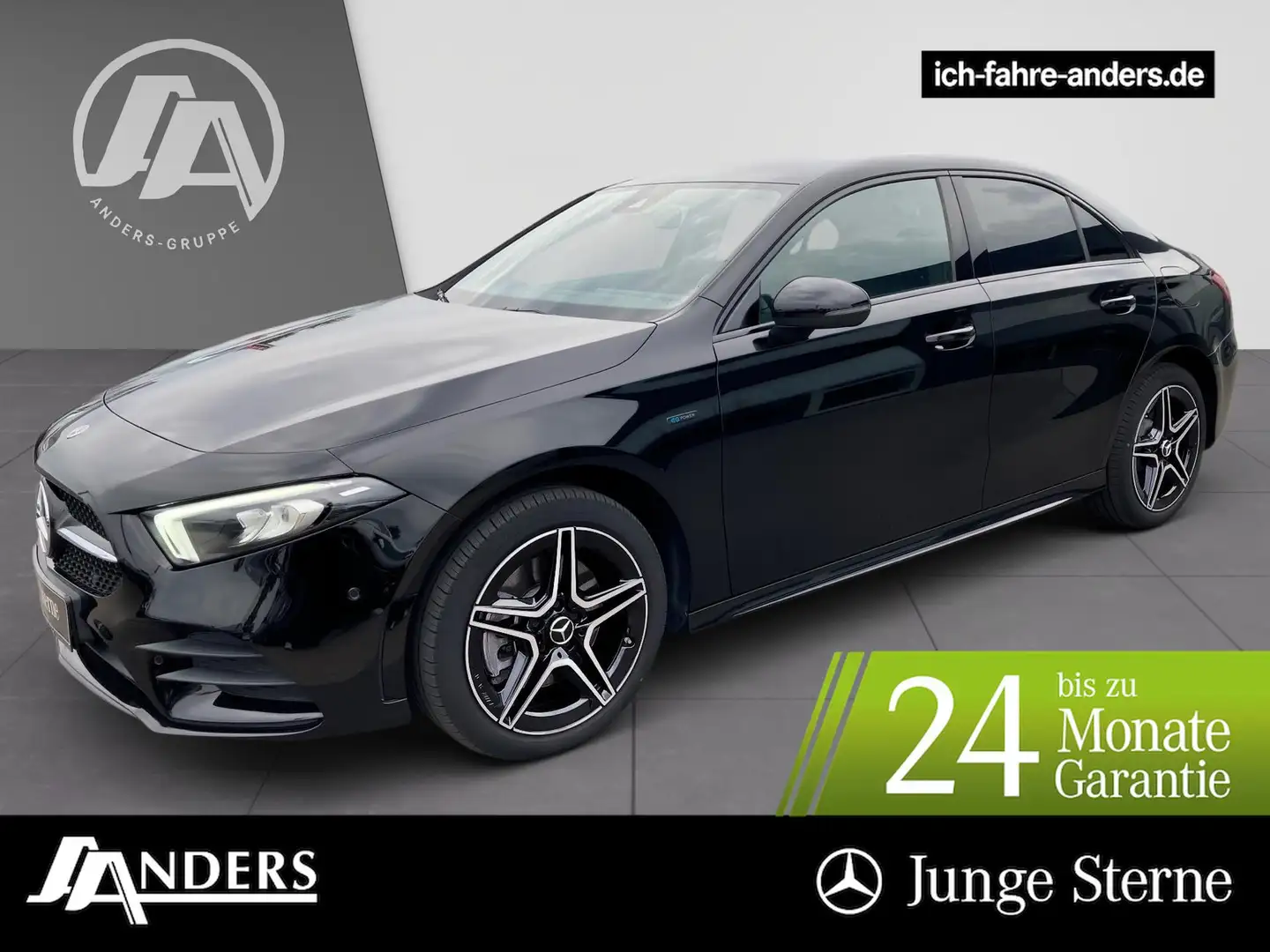 Mercedes-Benz A 250 e Limo AMG+MBUX+Night+SHZ+LED+Kamera+Apple Noir - 1