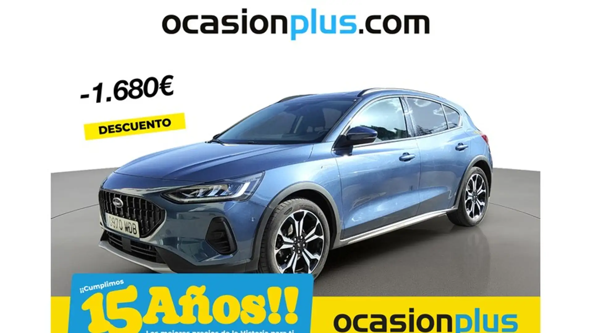 Ford Focus 1.0 Ecoboost MHEV Active 155 Bleu - 1