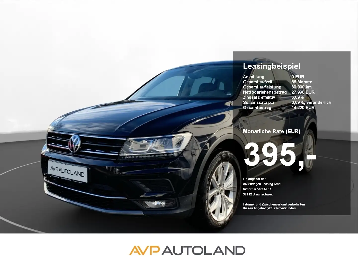 Volkswagen Tiguan 2.0 TDI DSG 4MOTION Highline | NAVI | AHK Noir - 1