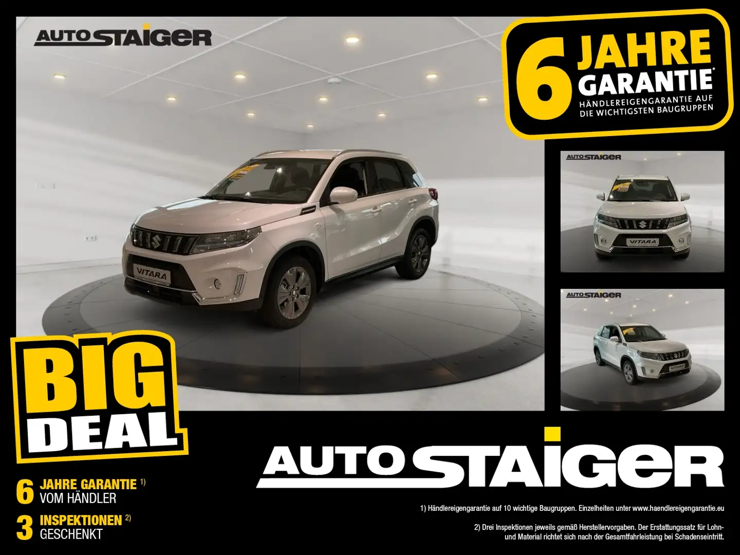 Suzuki Vitara 1.5 Comfort AT, Allrad PDC*Kamera Weiß - 1