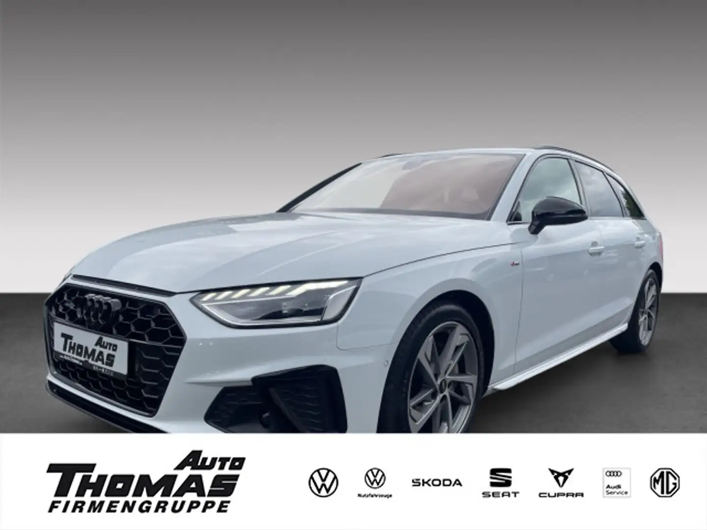 Audi A4 40 2.0 TFSI QUATTRO S-LINE B&O+PANO+AHK Weiß - 1
