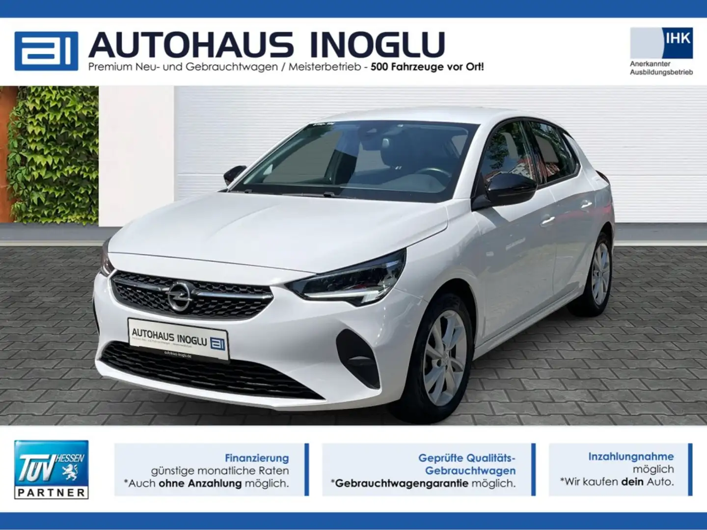 Opel Corsa 1.2 S S Elegance Navi+LED+PDC+LM-Felgen+DAB+ Wit - 1