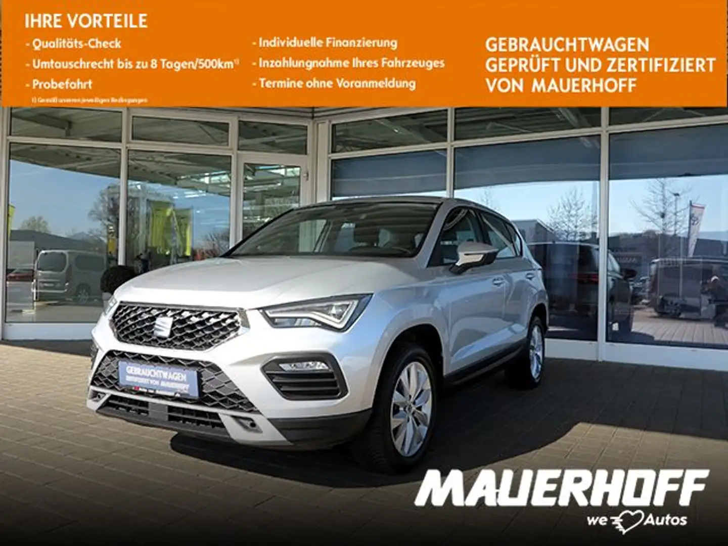 SEAT Ateca Style | Navi | PDC | Sitz-u.Lenkradhzg | Argento - 1