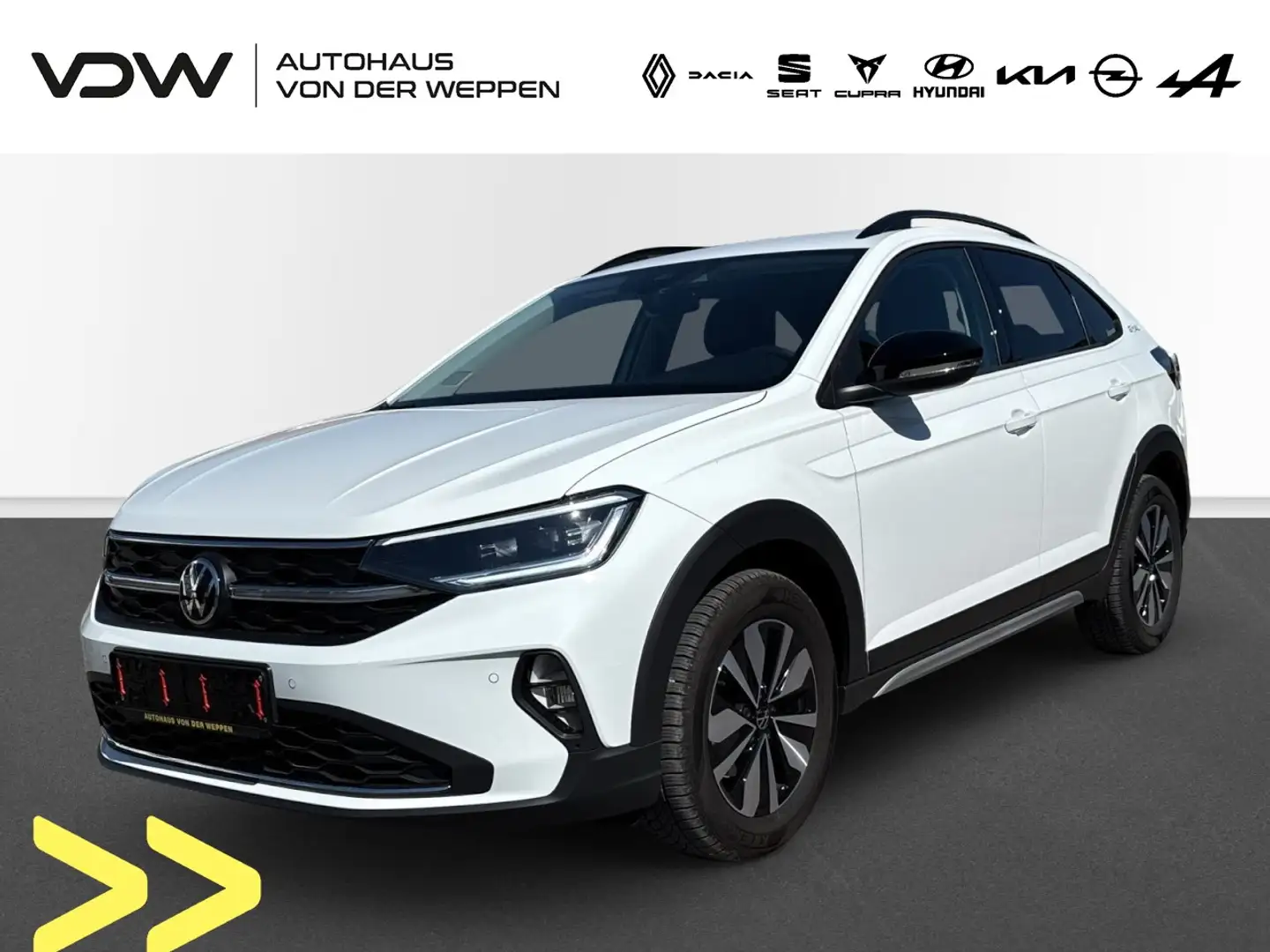 Volkswagen Taigo Goal 1.0 TSI Automatik Klima Navi Rückfahrkamera Weiß - 1