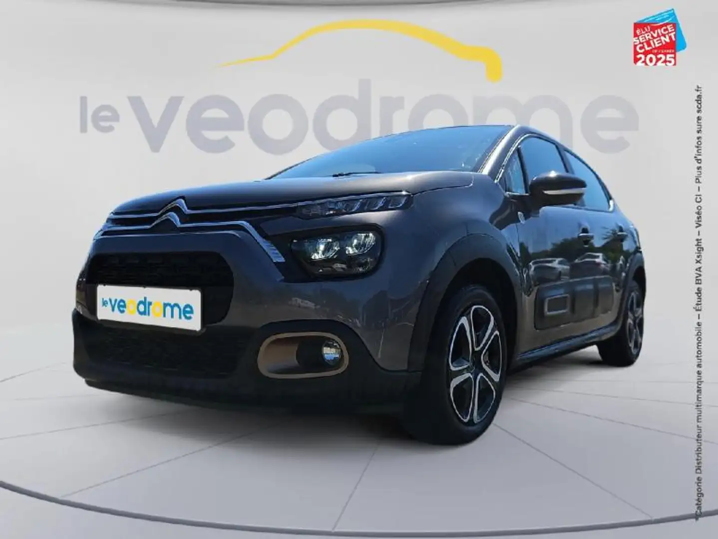 Citroen C3 1.5 BlueHDi 100ch S/S C-Series E6.d GPS Radar AR Carplay Gris - 1