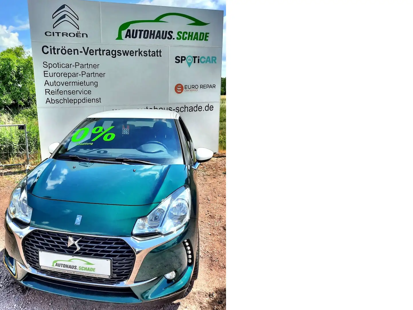 DS Automobiles DS 3 So Chic Sitzhzg PDC Zielony - 1