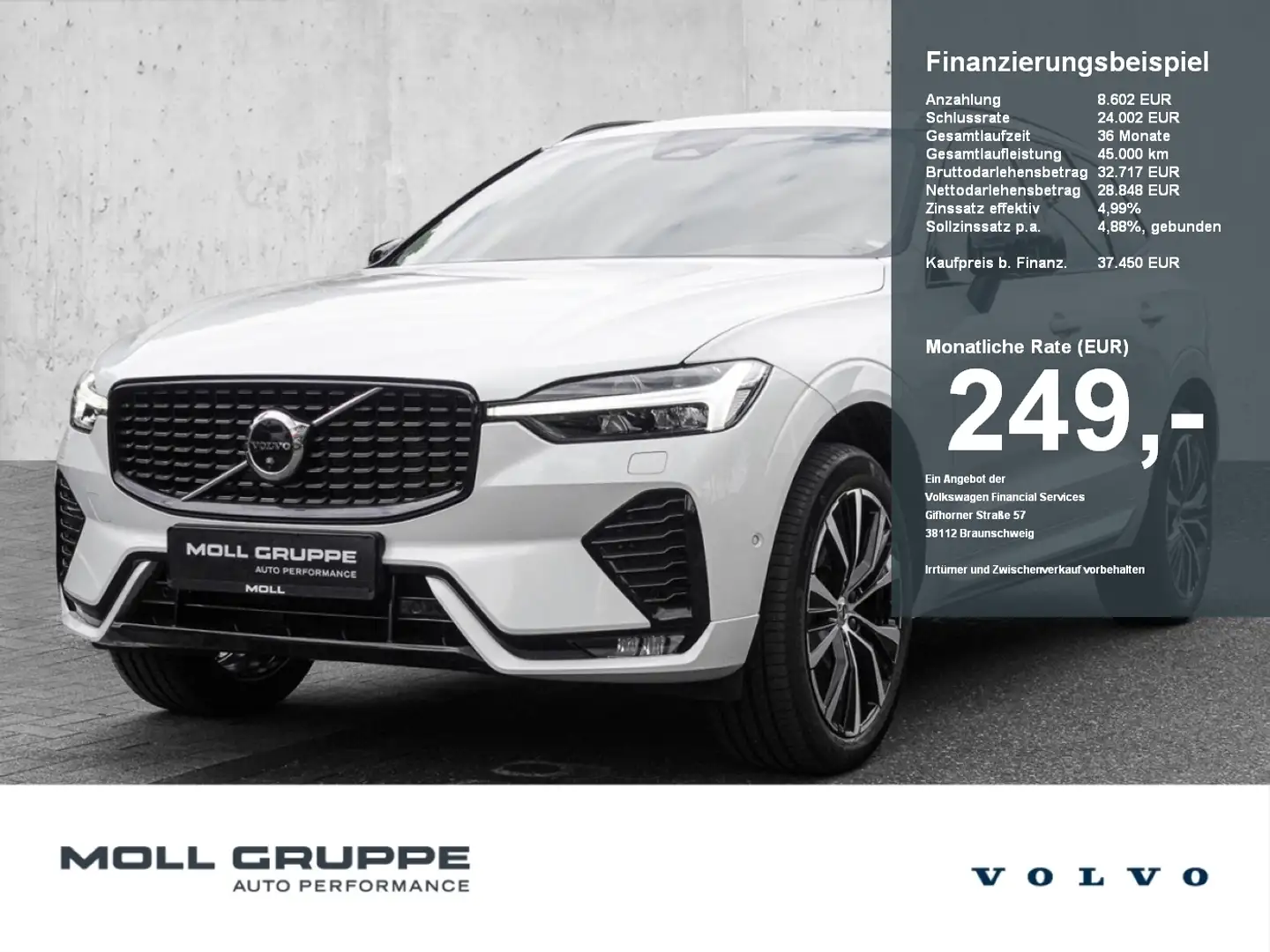 Volvo XC60 Plus Dark 2WD ACC EL.HECK Weiß - 1