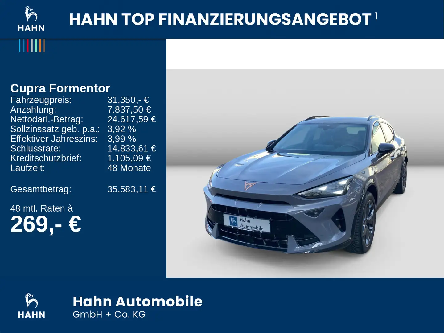 CUPRA Formentor 1.5 eTSI DSG Navi LED CAM 360° Sitzhzg Grau - 2