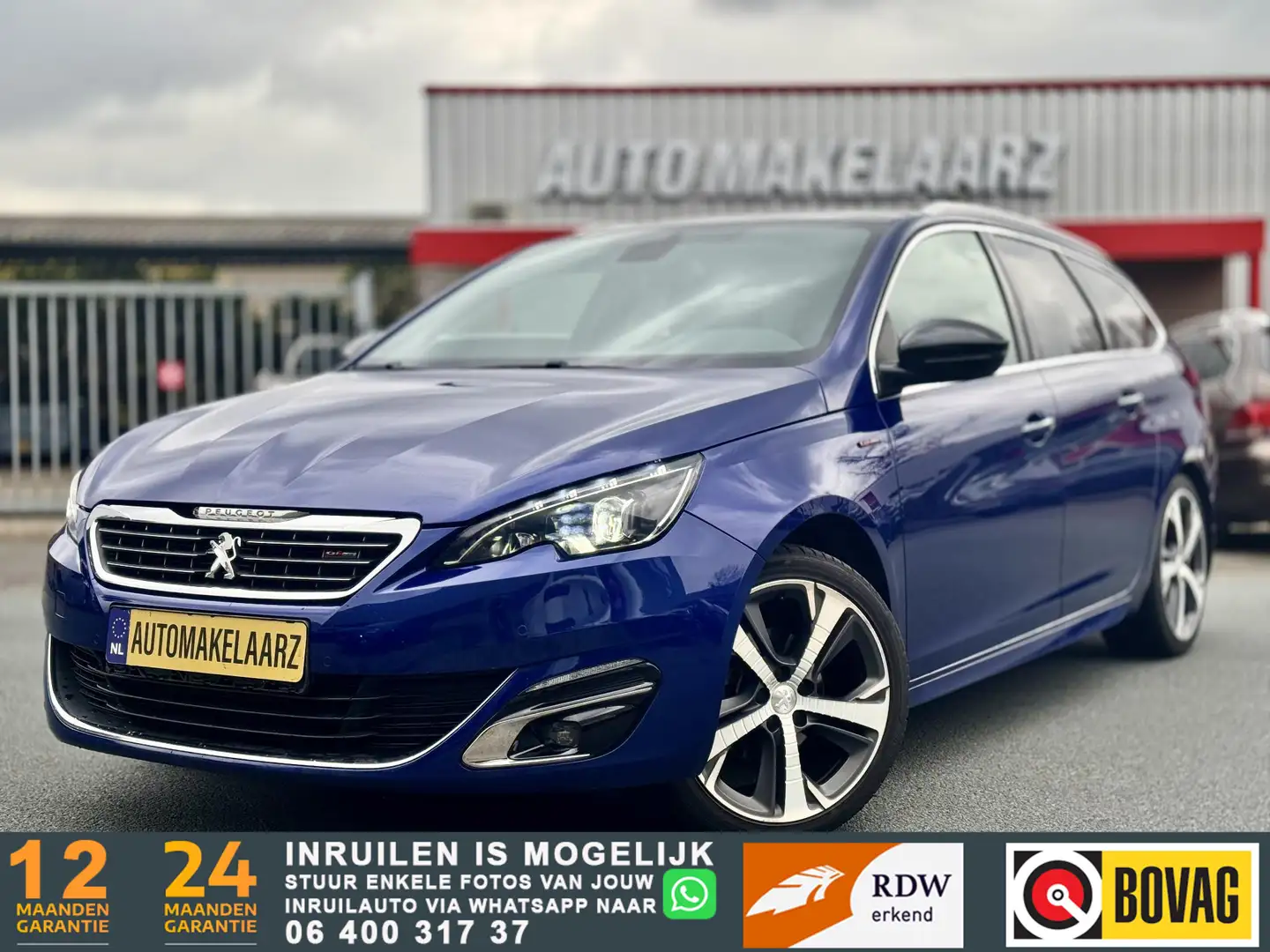 Peugeot 308 1.2 PureTech Blue Lease GT-line PANO NAVI LEDER Blu/Azzurro - 1