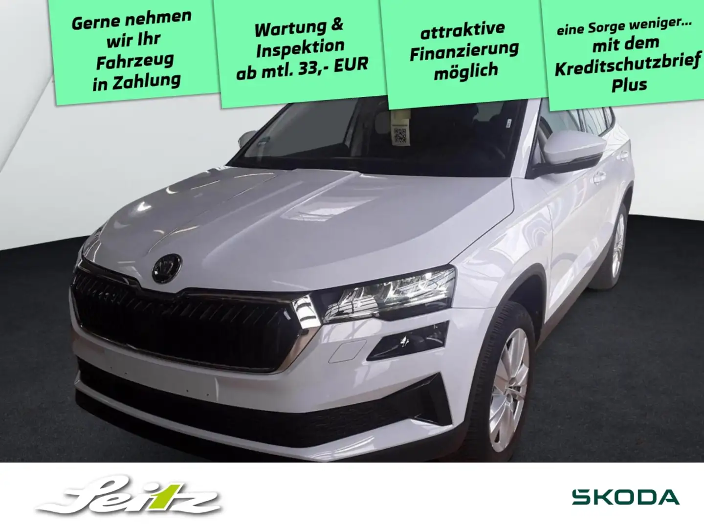 Skoda Karoq 1.5 TSI Selection *LED*KAMERA*NAVI*SITZH* Blanc - 1