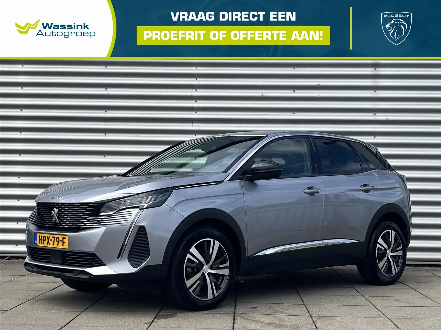 Peugeot 3008 1.2 Hybrid 136pk e-DSC6 Automaat Allure Pack Busin Gris - 1