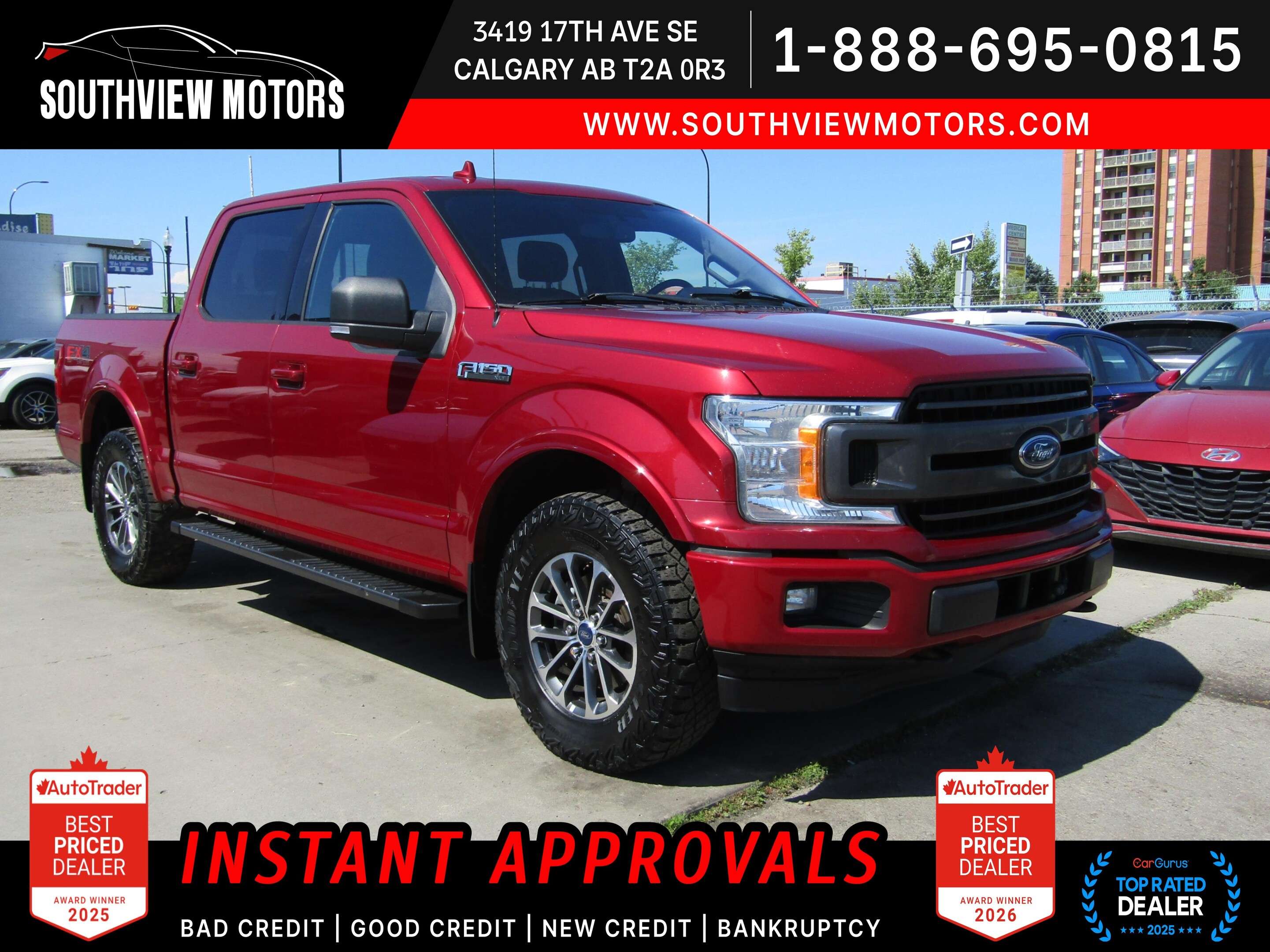 2018 Ford F-150 XLT 4WD FX4 Sport 5.5' Box|One Owner|B.Camera|Carp