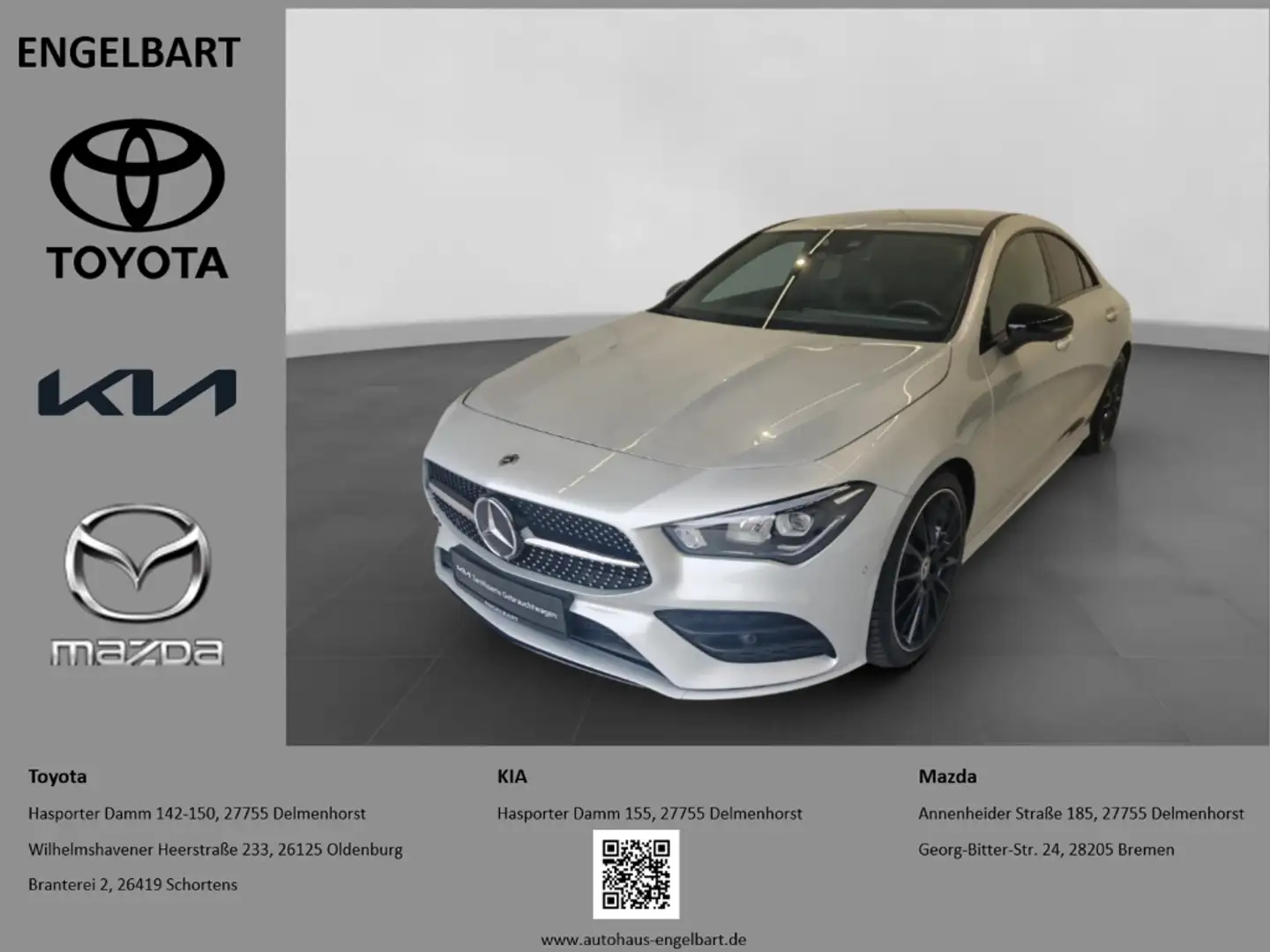 Mercedes-Benz CLA 200 AMG-Line Night-Paket High-End-Paket Business-Paket Argent - 1