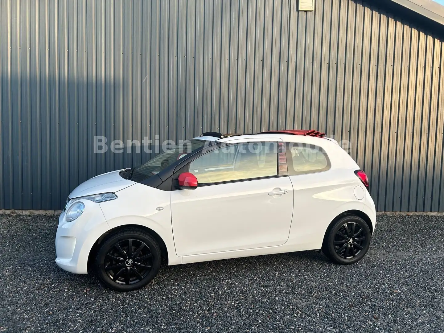 Citroen C1 Airscape Feel Edition,Klima,USB,BT,el.Dach Weiß - 1