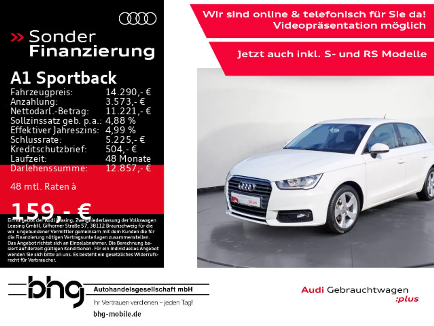 Audi A1 1.0 TFSI ultra Sport MMi media conn Blanc - 1