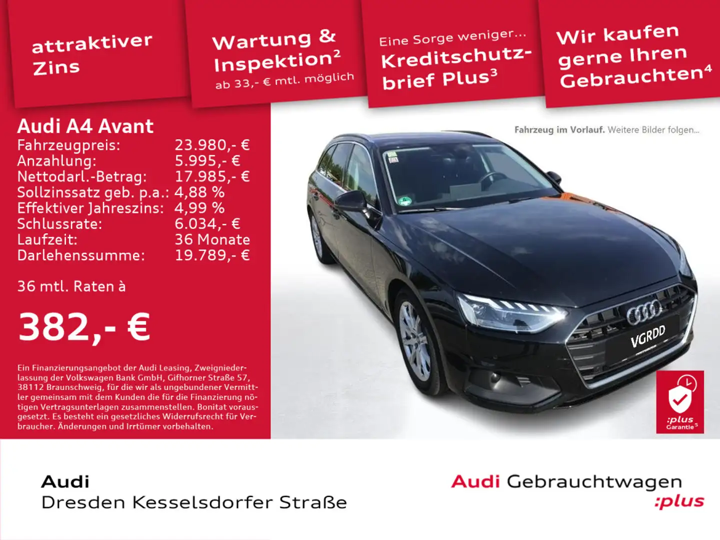 Audi A4 35 TFSI S tronic Navi AHZV Kamera LED Nero - 1