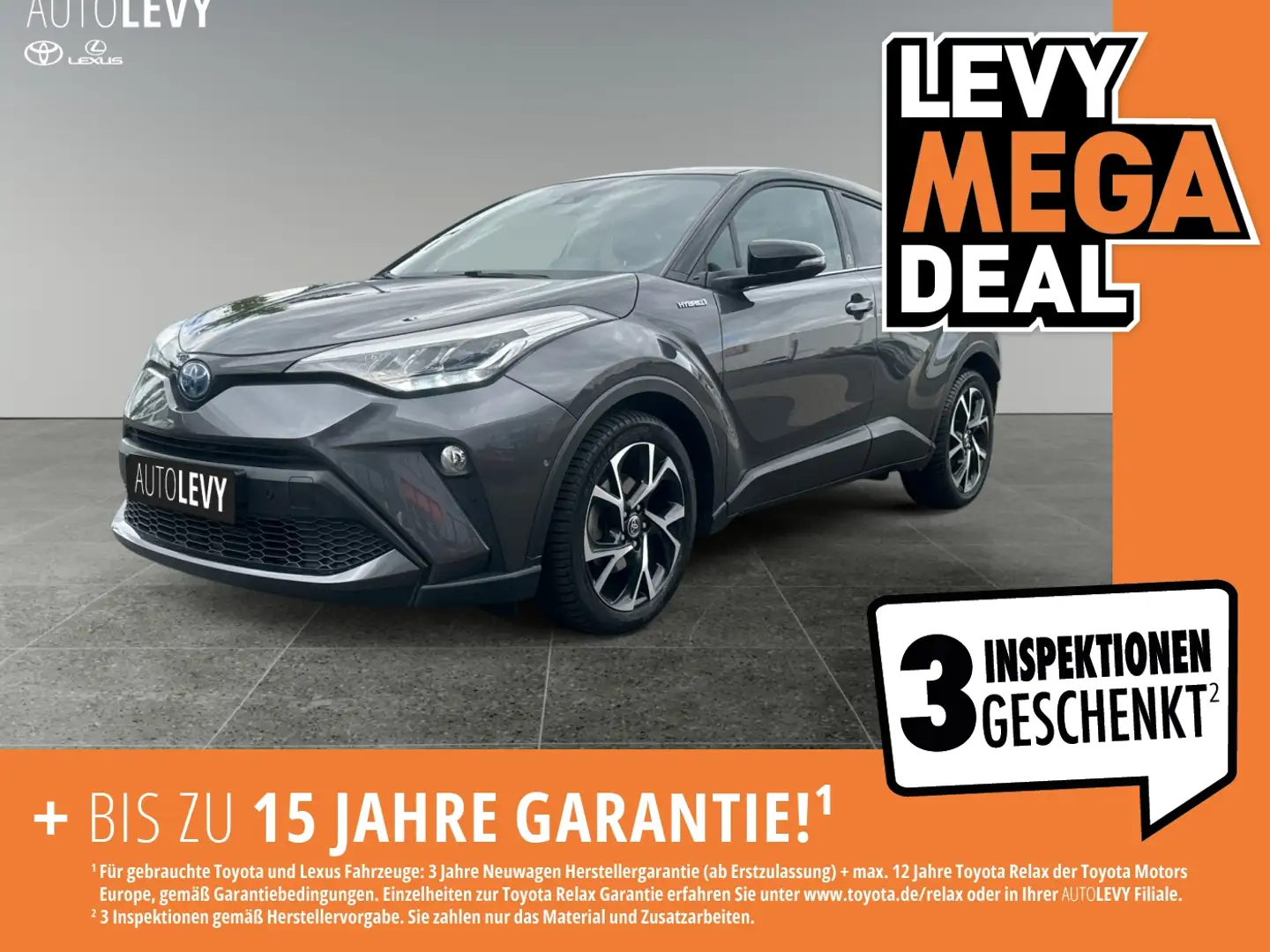Toyota C-HR 1,8 Hybrid Team D *NAVI*LED*RFK*SHZ*LHZ* Gri - 1
