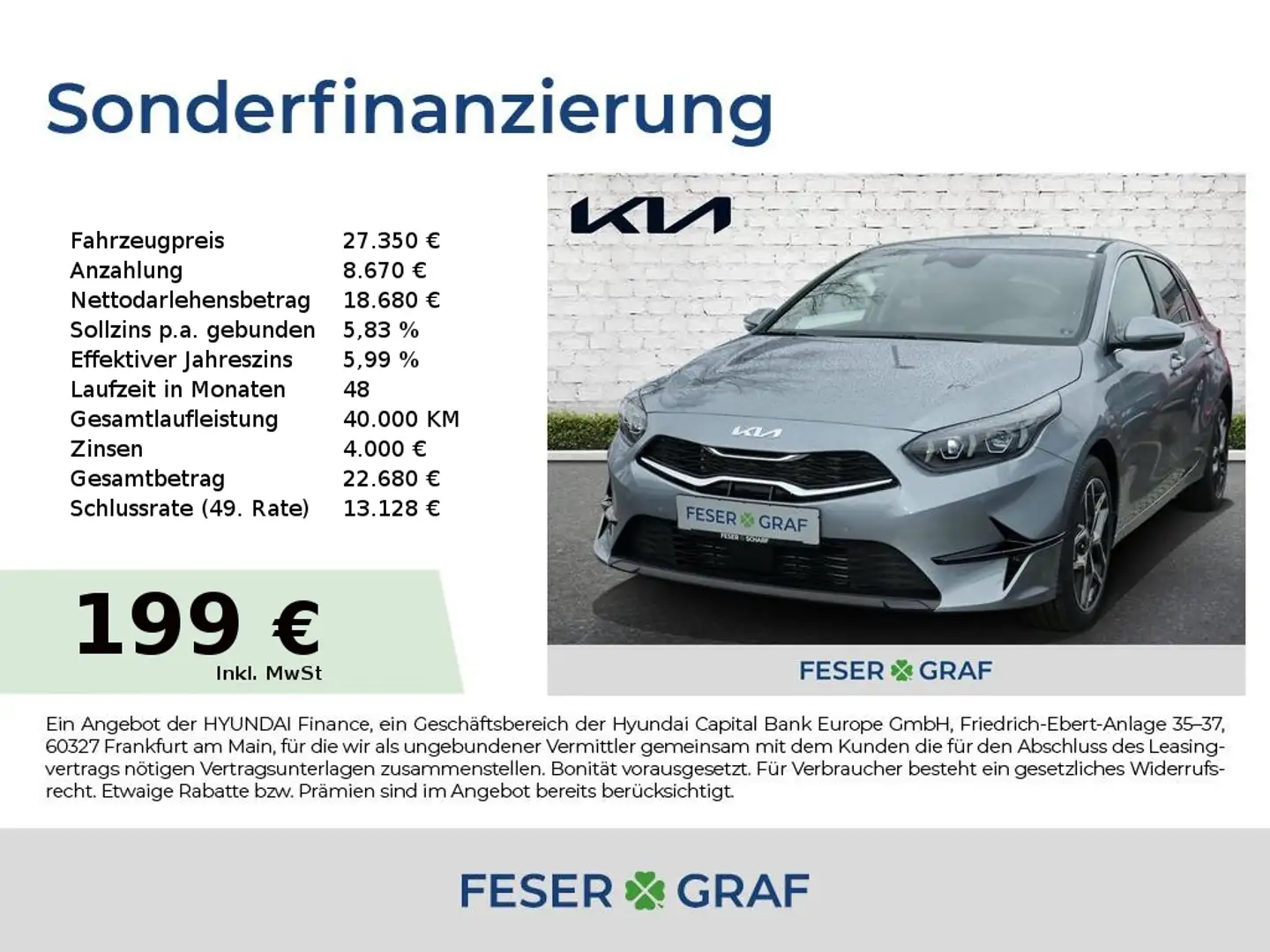 Kia Ceed / cee'd 1.5T 48V DCT 140 ULTIMATE STYLE JBL Silber - 1