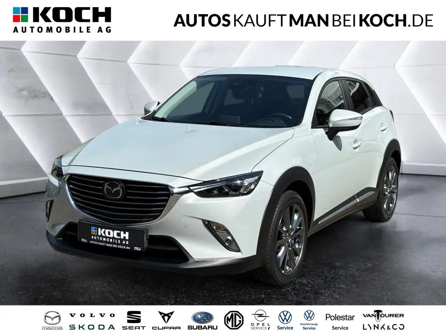 Mazda CX-3 SKY-G 150PS ATM AWD KIZOKU Leder ACC NAV LED Weiß - 1