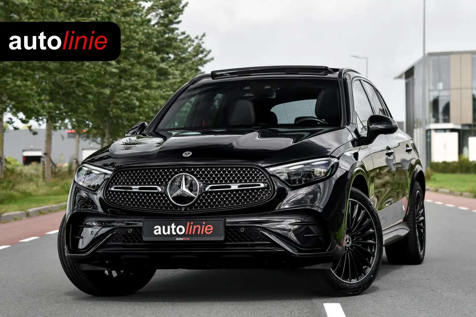 Mercedes-Benz GLC 300 300e 4MATIC AMG. Luchtv, NappaLeder, 4W sturing, P Noir - 1