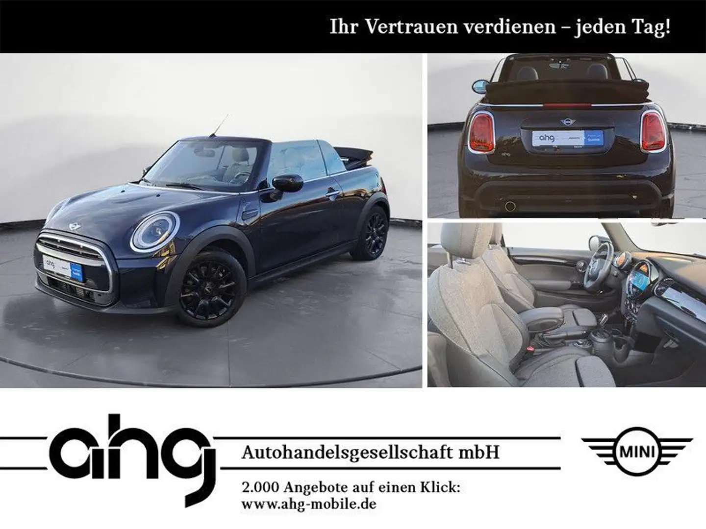 MINI Cooper Cabrio JCW Trim Steptronic DSG Bluetooth Noir - 1