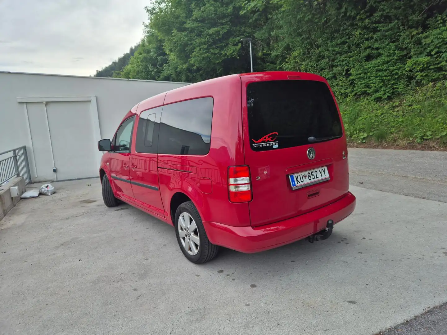 Volkswagen Caddy Maxi 7 Sitzer Raumwunder 1,6 TDI sofort fahrbereit, Pickerl bis 04/2027!!! Rot - 1