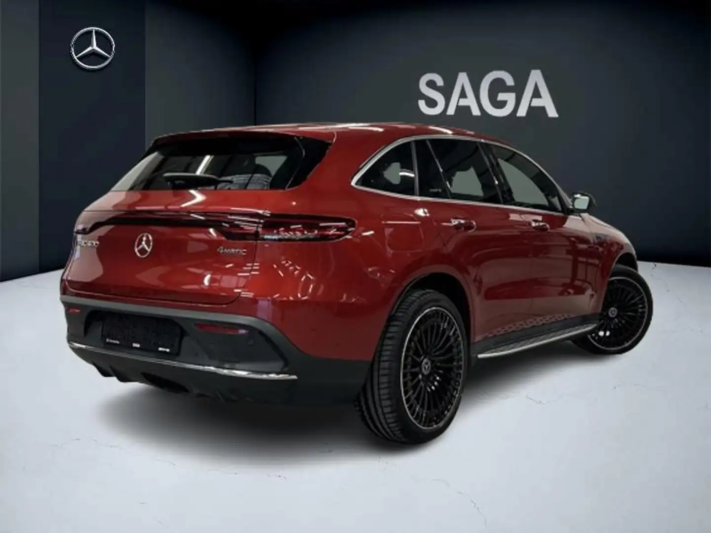Mercedes-Benz EQC 400 4MATIC AMG Line Toit ouvrant Rouge - 2