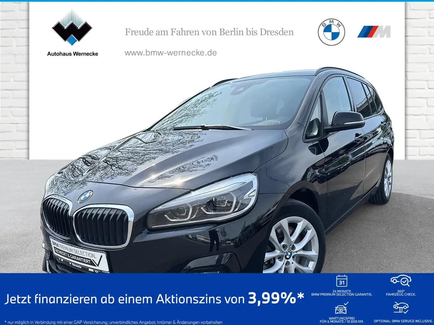 BMW 218 d Gran Tourer Advantage DAB LED Navi Shz PDC Noir - 1