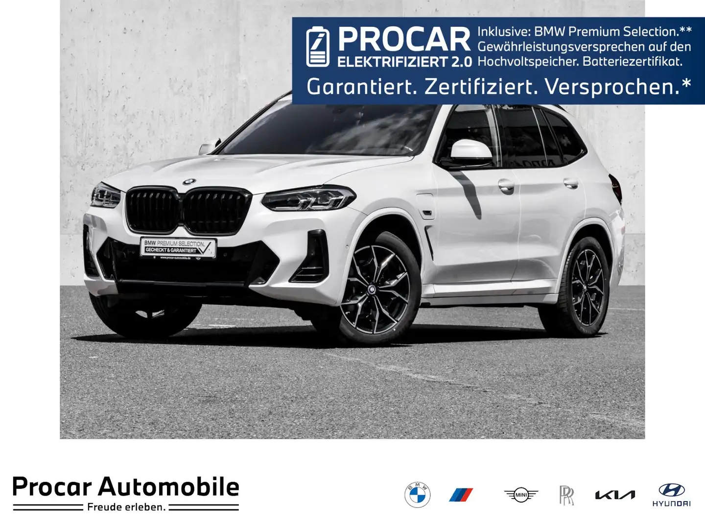 BMW X3 xDrive30e M SPORT+AHK+PANO+DA+PA+HiFi Blanc - 1