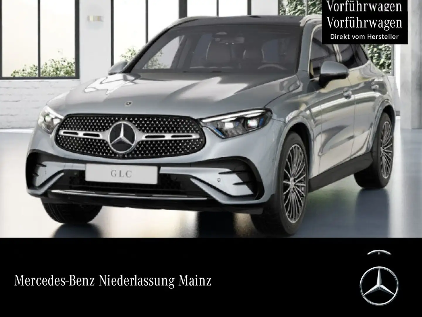 Mercedes-Benz GLC 200 4M AMG+PANO+360+AHK+TOTW+KEYLESS+9G Argent - 1