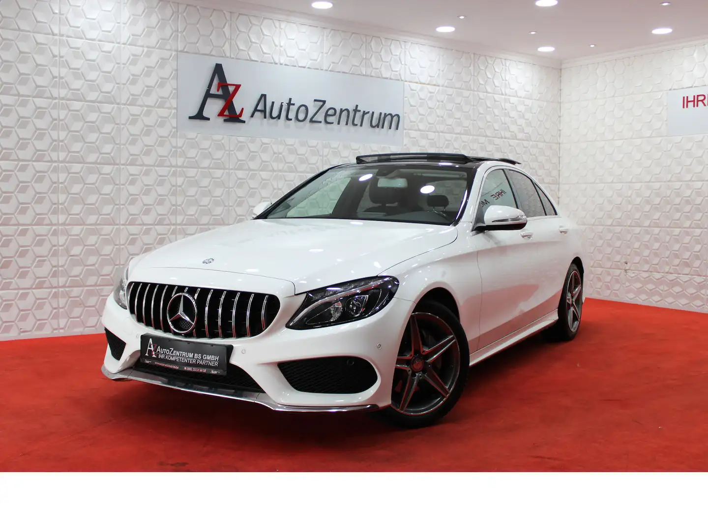 Mercedes-Benz C 180 CGI AMG PANO*PDC*SHZ*NAVI*KLIMA*ALU* Blanc - 1